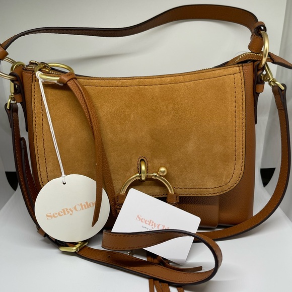 NWT See By Chloe JOAN Leather Shoulder Bag CROSSBODY Brown MSRP$700 - Picture 2 of 12